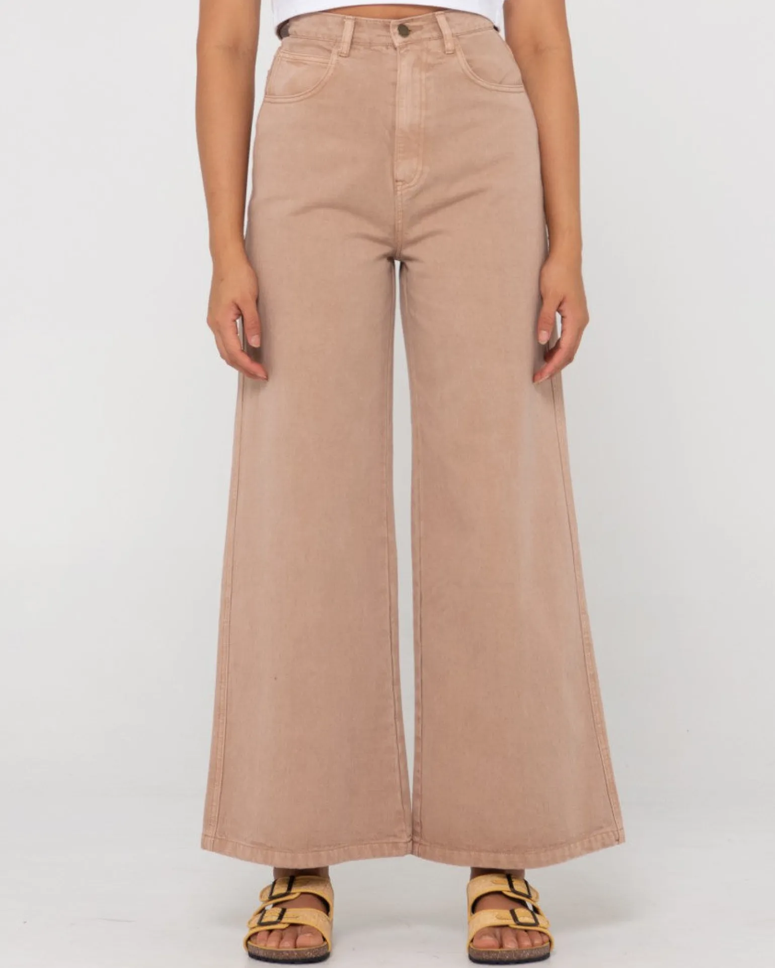 Hansen High Waisted Wide Leg Pant | Rusty Hot