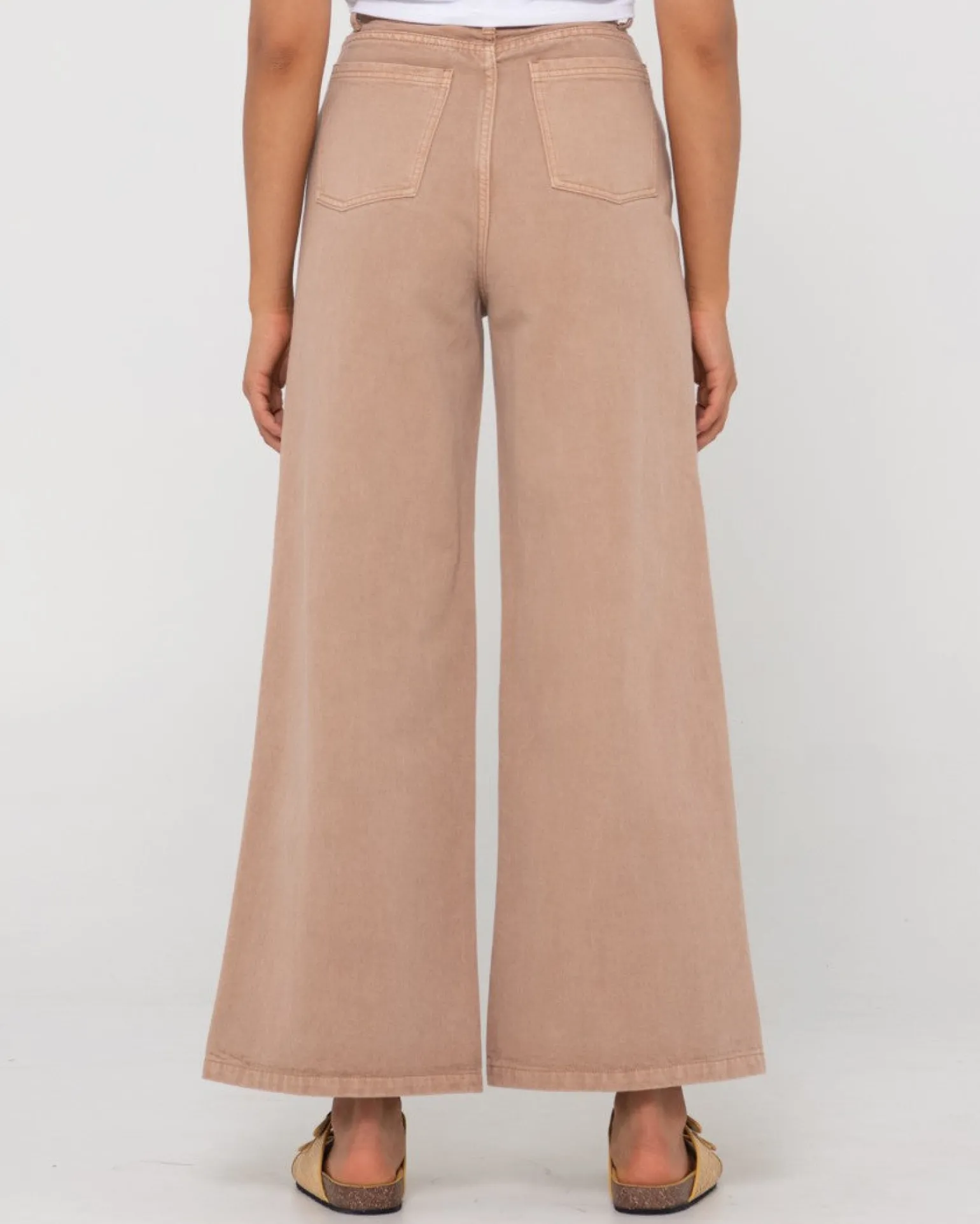 Hansen High Waisted Wide Leg Pant | Rusty Hot