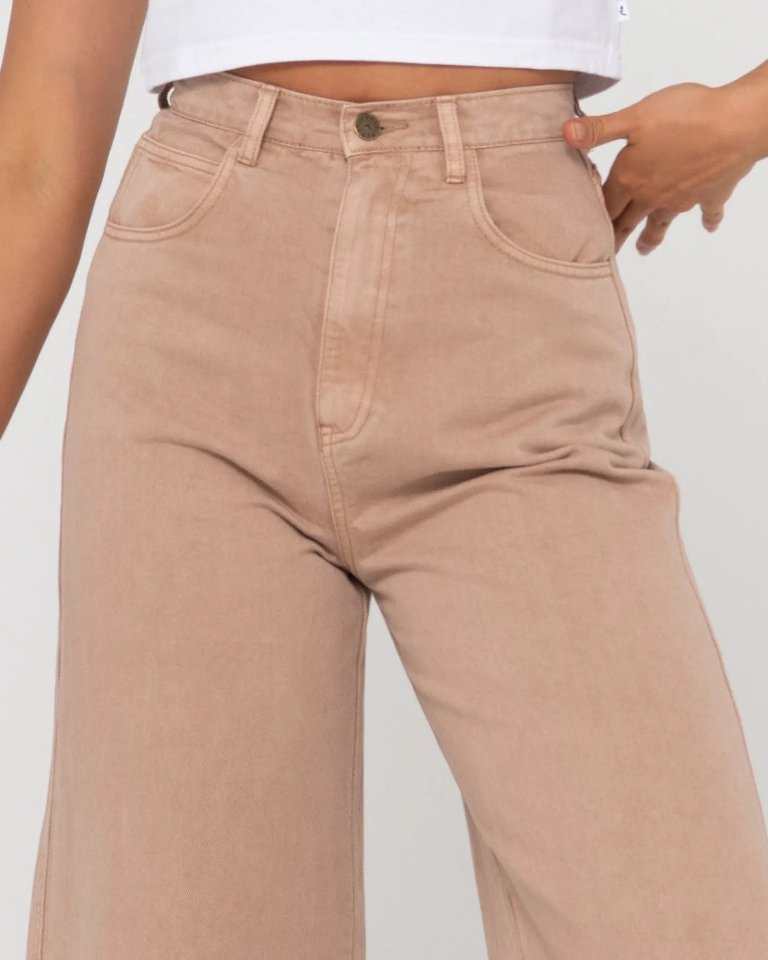Hansen High Waisted Wide Leg Pant | Rusty Hot