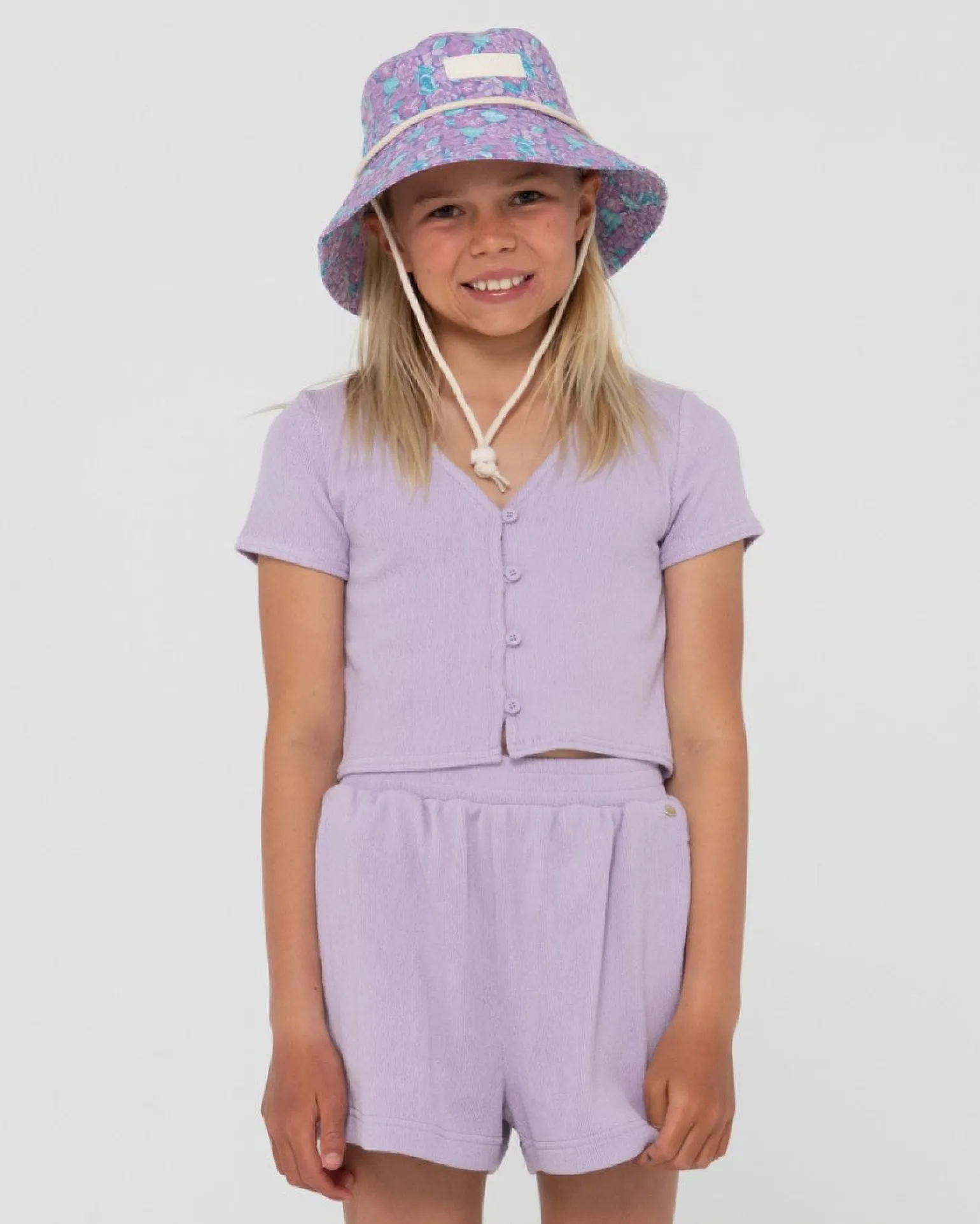 Harlo Button Down Top Girls | Rusty Hot