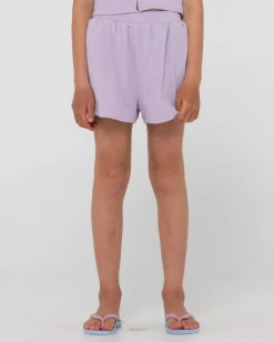 Harlo Elastic Waist Lounge Short Girls | Rusty Cheap