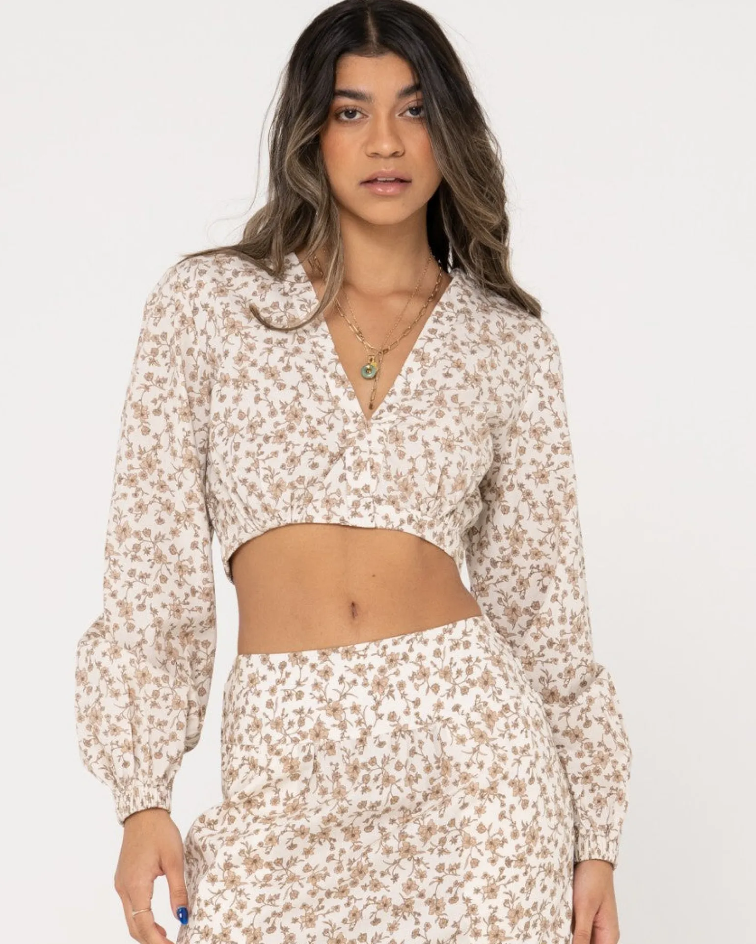 Harvey Long Sleeve Crop | Rusty Best Sale