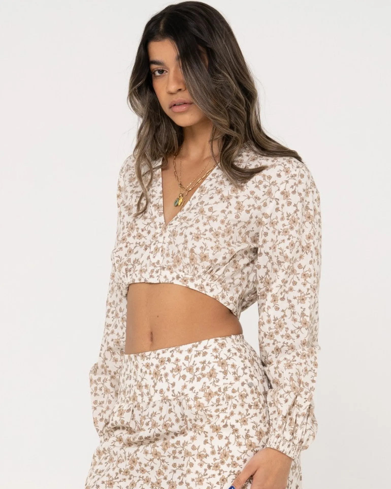Harvey Long Sleeve Crop | Rusty Best Sale