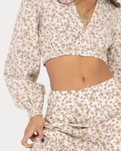 Harvey Long Sleeve Crop | Rusty Best Sale