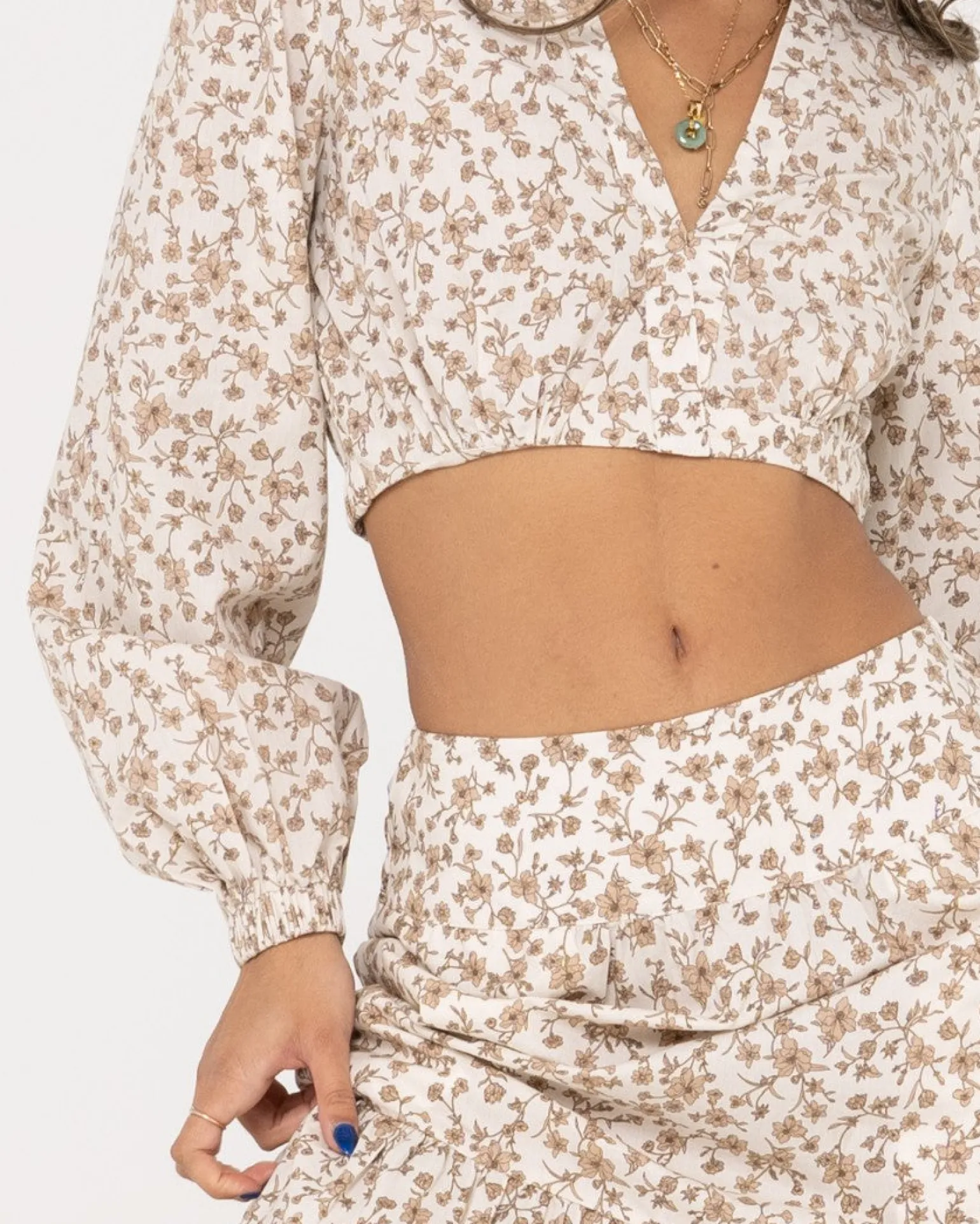 Harvey Long Sleeve Crop | Rusty Best Sale