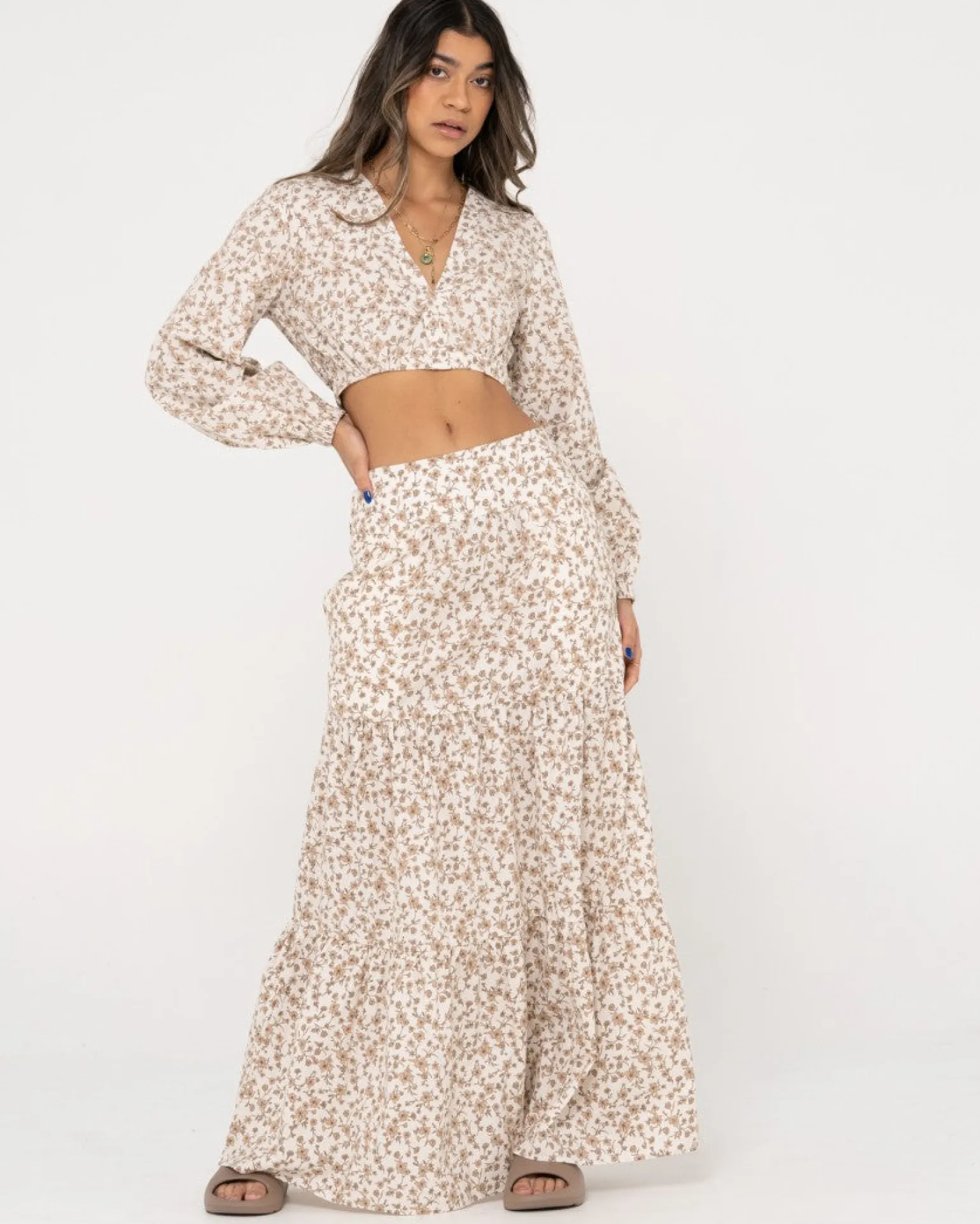 Harvey Long Sleeve Crop | Rusty Best Sale