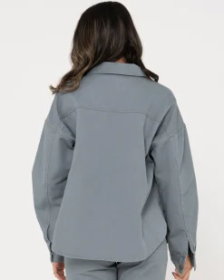 Haze Long Sleeve Overshirt | Rusty New
