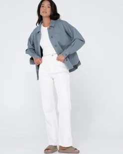 Haze Long Sleeve Overshirt | Rusty New
