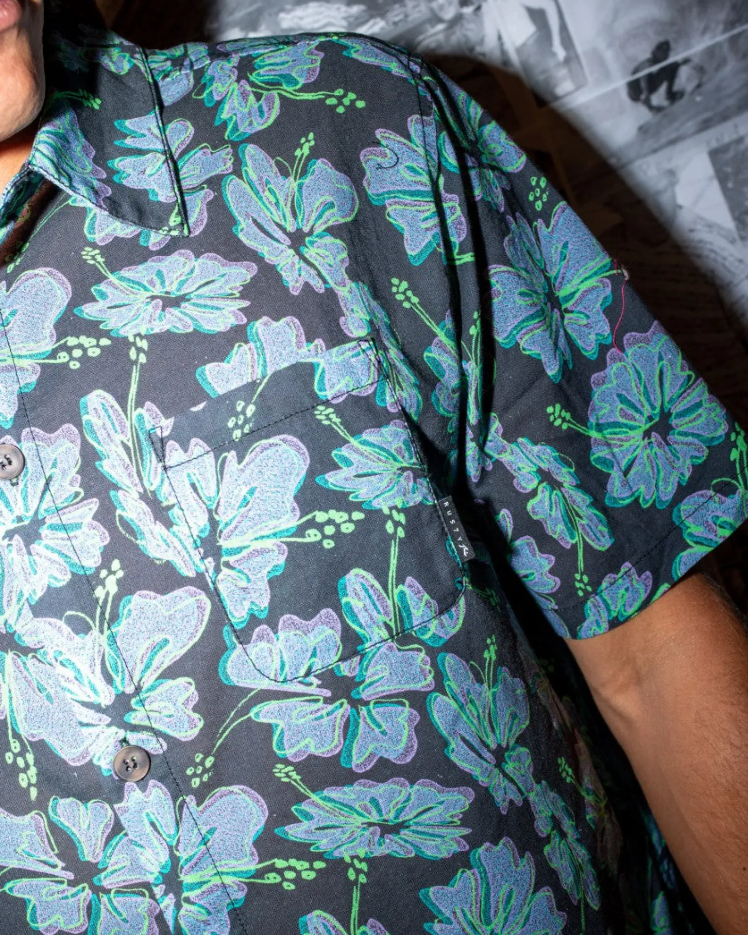 Hi Viscus Ramie Relaxed Fit Short Sleeve Shirt | Rusty Fashion