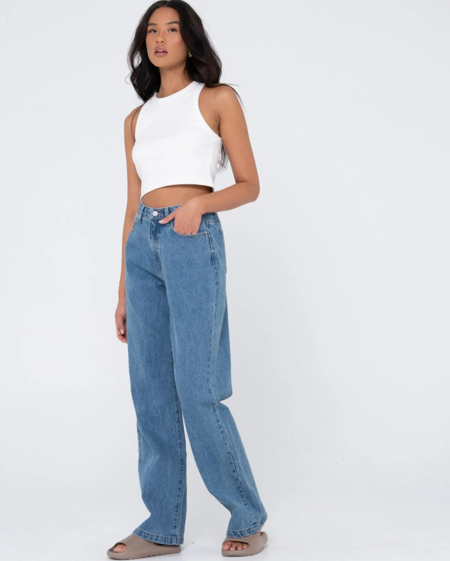 High Waisted Baggy Jean | Rusty Best Sale