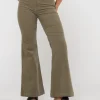 High Waisted Flare Cord Pant | Rusty Hot