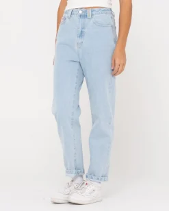 High Waisted Straight Mom Jean | Rusty Discount