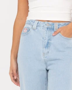 High Waisted Straight Mom Jean | Rusty Best Sale