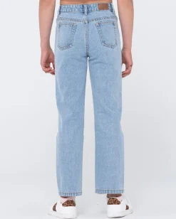 High Wide Straight Leg Jean Girls | Rusty Best Sale