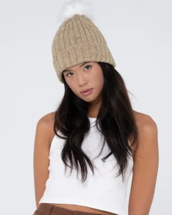 Homeslice Pom Pom Beanie | Rusty Sale