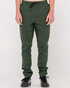 Hook Out Slim Fit Elastic Pant | Rusty New