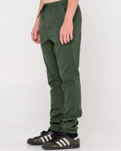 Hook Out Slim Fit Elastic Pant | Rusty New