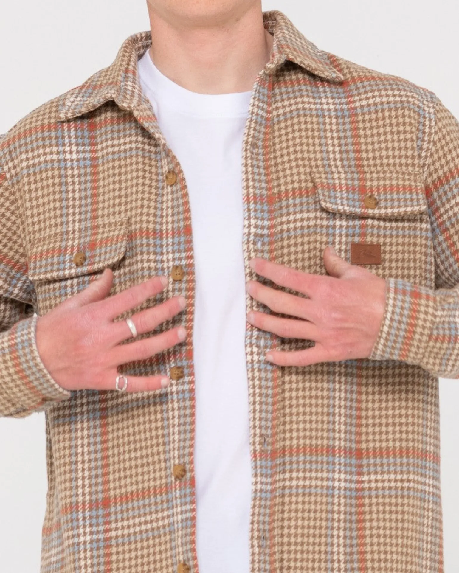 Houndstooth Overshirt | Rusty Store