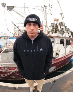 In Line Sherpa Zip Up Polar Fleece | Rusty Cheap