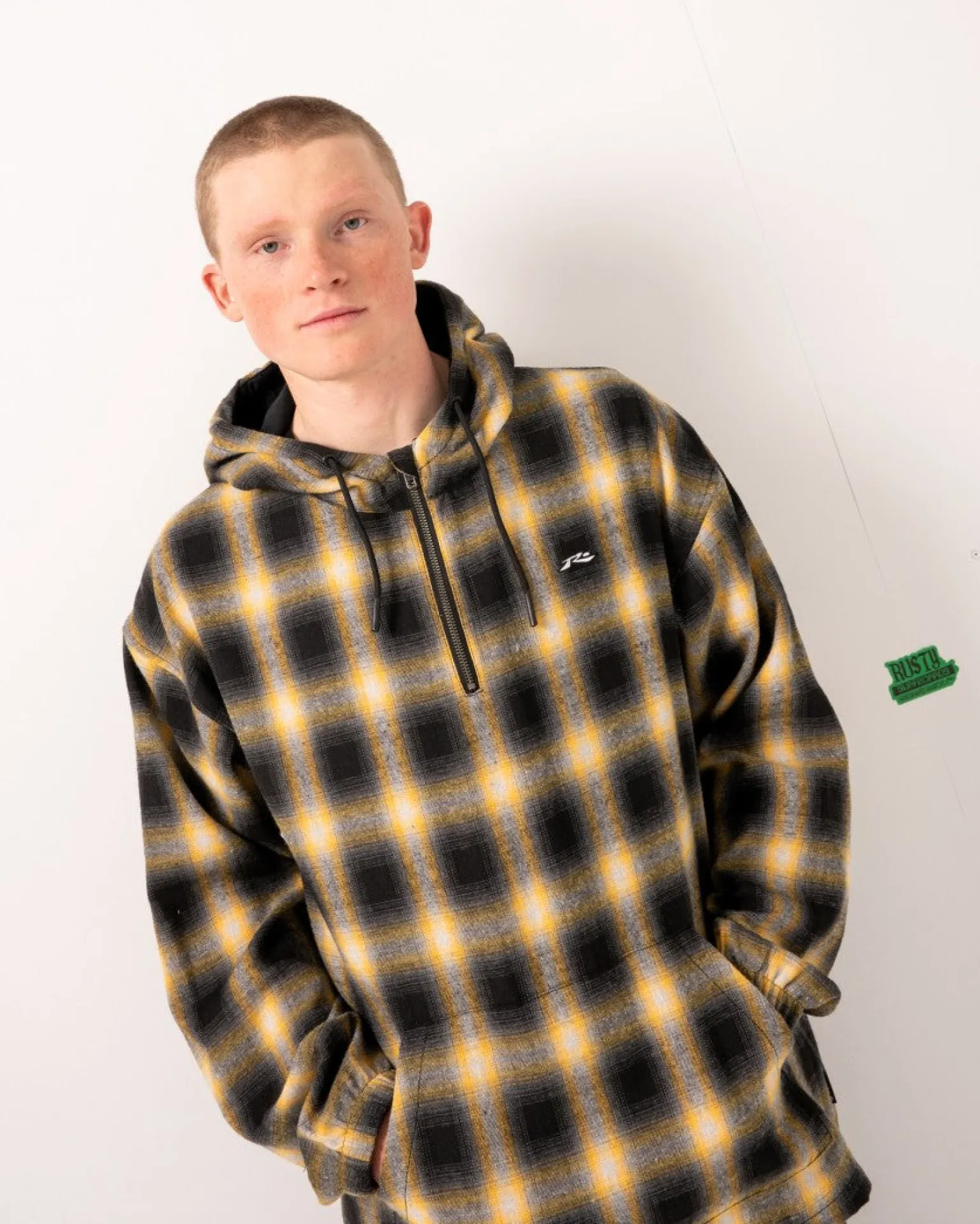 Indicate Quarter Zip Hood | Rusty Hot