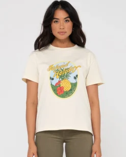 Island Holiday Relaxed Graphic Tee | Rusty Outlet