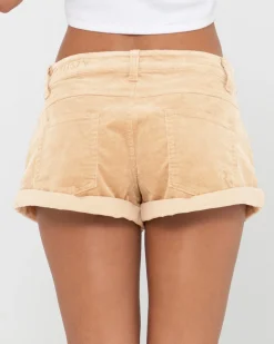 Its No Secret Low Rise Cord Short | Rusty Hot