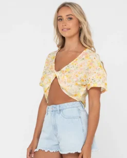 Kara Twisted Reversible Top | Rusty New