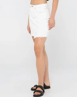 La Serena Frayed High Waisted Mini Skirt | Rusty Cheap