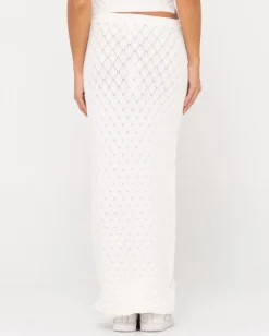 Leo Crotchet Knit Maxi Skirt | Rusty New