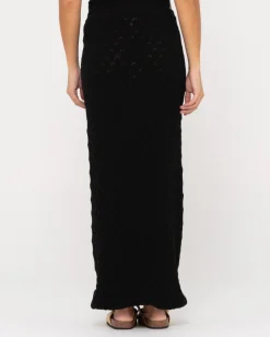 Leo Crotchet Knit Maxi Skirt | Rusty Sale