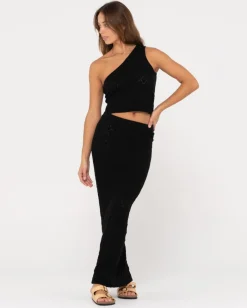 Leo Crotchet Knit Maxi Skirt | Rusty Sale