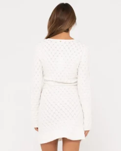Leo Long Sleeve Knit Mini Dress | Rusty Sale