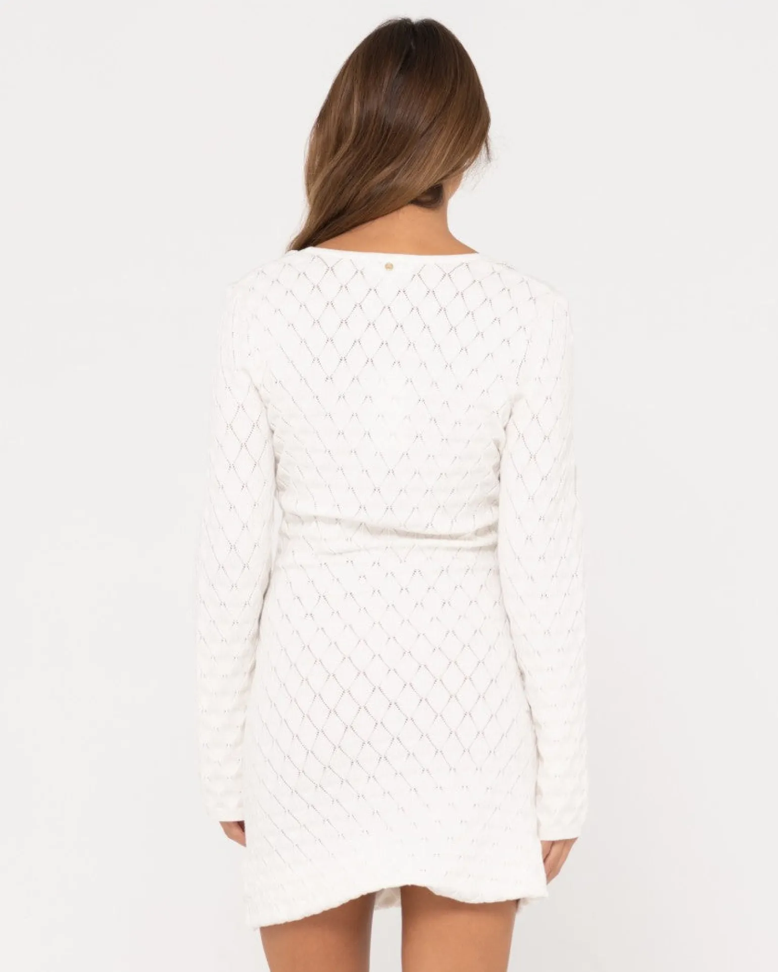 Leo Long Sleeve Knit Mini Dress | Rusty Sale