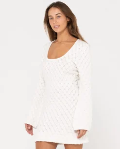 Leo Long Sleeve Knit Mini Dress | Rusty Sale