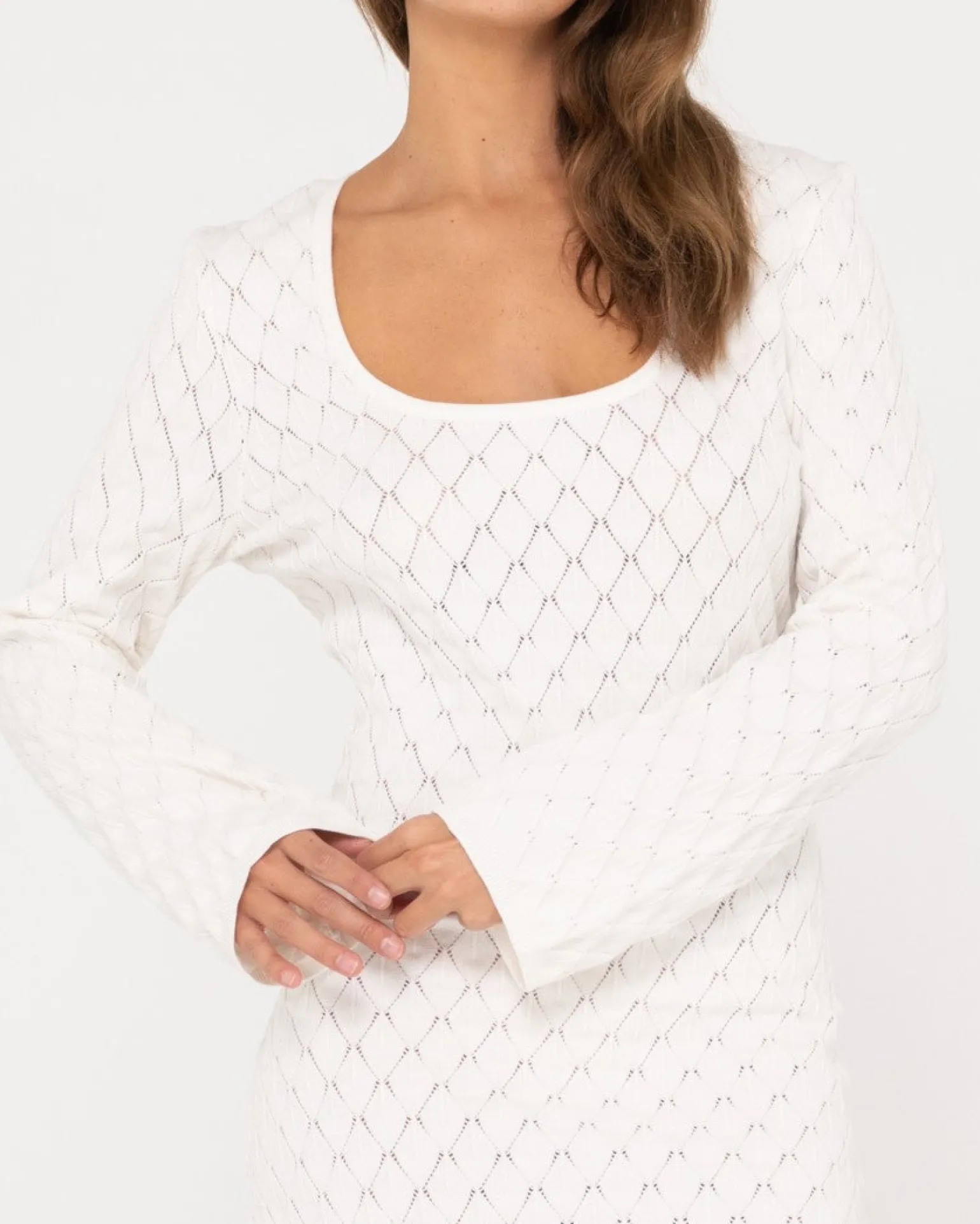 Leo Long Sleeve Knit Mini Dress | Rusty Sale