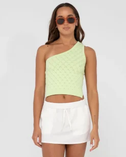 Leo One Shoulder Knit Top | Rusty Cheap