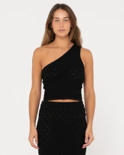 Leo One Shoulder Knit Top | Rusty Clearance
