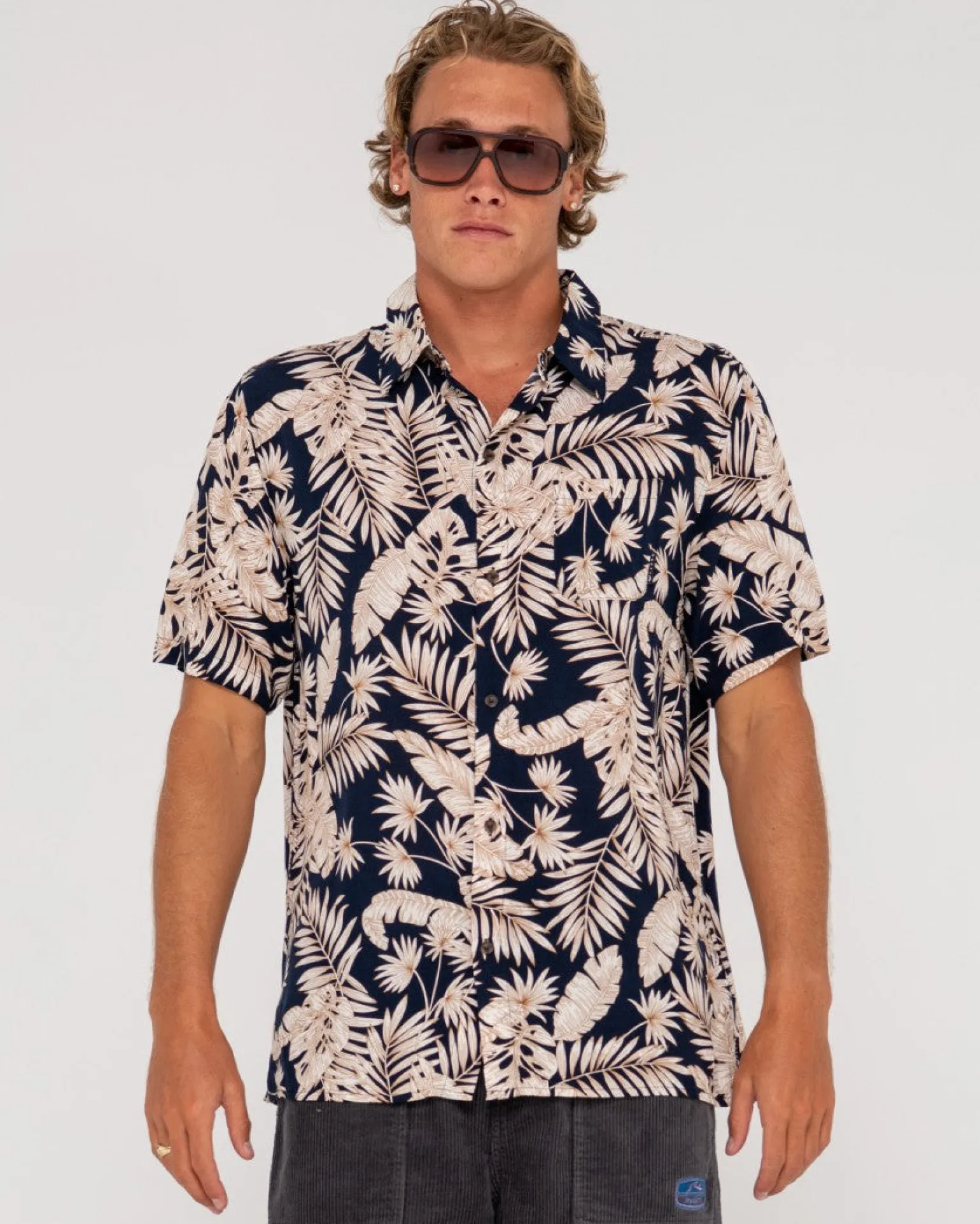 Line Up Relaxed Fit Short Sleeve Shirt | Rusty Discount