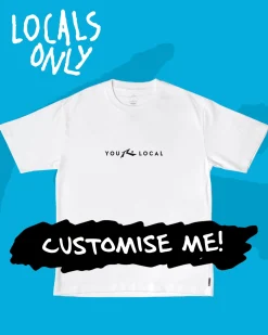 Locals Only Custom Printed Short Sleeve Tee | Rusty Sale