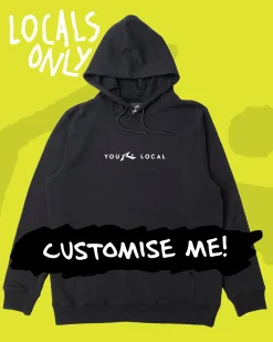 Locals Only Custom Printed Fleece Hoodie | Rusty Best Sale