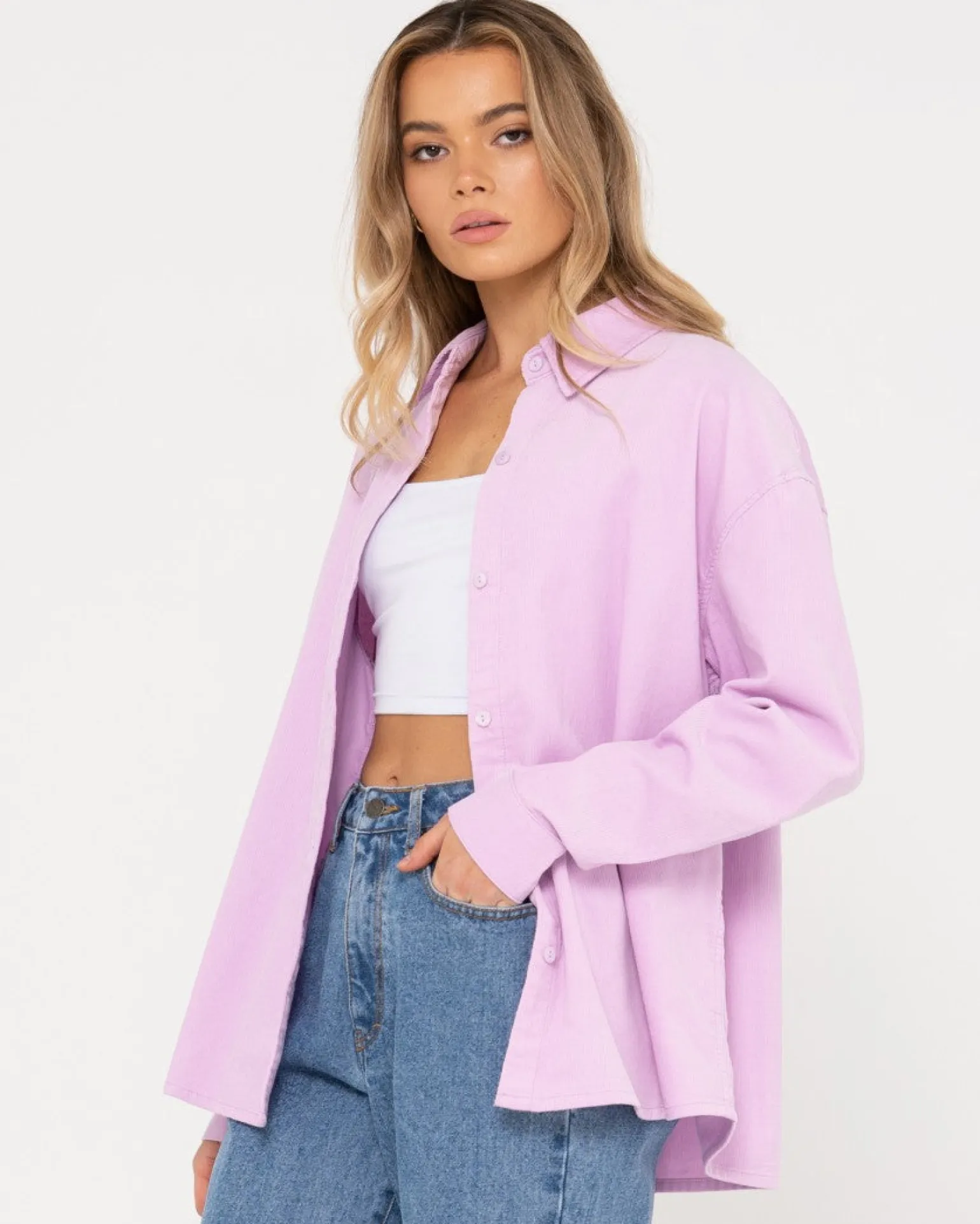 Louis Mini Cord Long Sleeve Shirt | Rusty Outlet