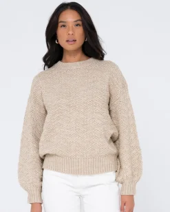 Loulou Relaxed Chunky Crew Neck Knit | Rusty New