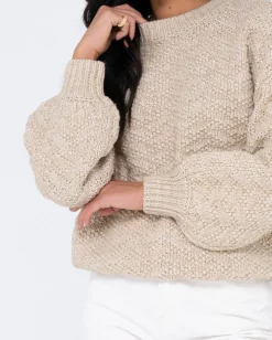 Loulou Relaxed Chunky Crew Neck Knit | Rusty New