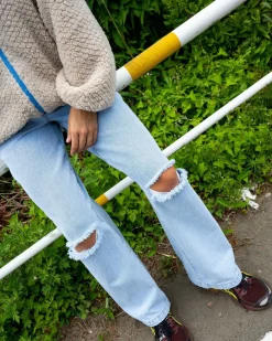 Low Rise Ripped Denim Jean | Rusty Online