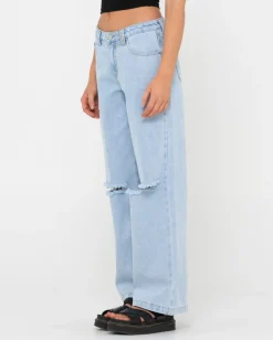 Low Rise Ripped Denim Jean | Rusty Online