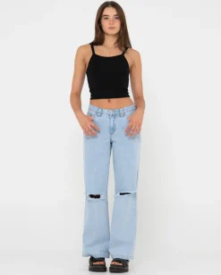 Low Rise Ripped Denim Jean | Rusty Best Sale