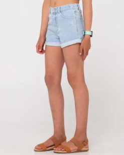 Luck Rolled Denim Short Girls | Rusty Online
