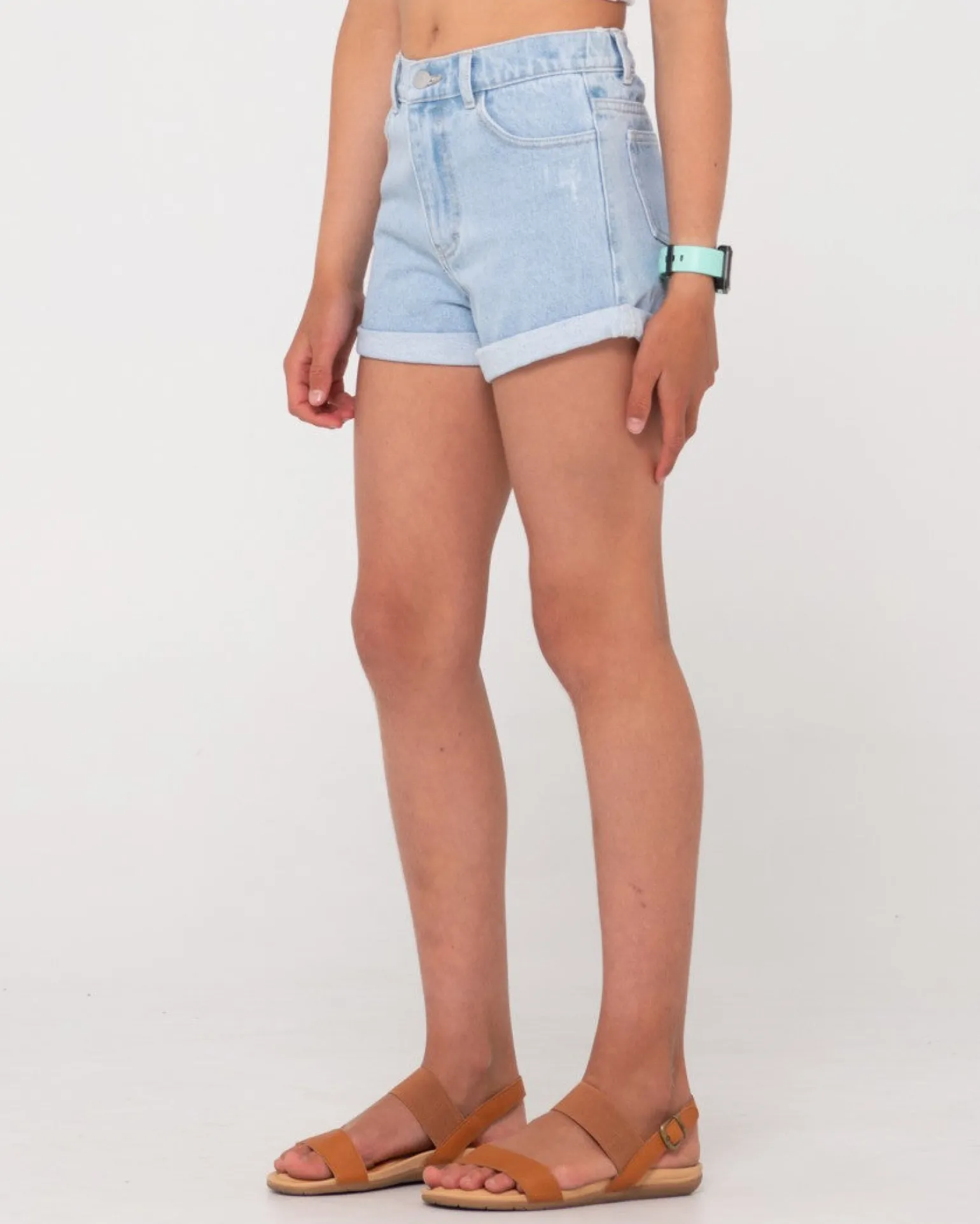 Luck Rolled Denim Short Girls | Rusty Online