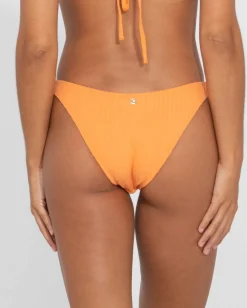 Lucky Rib Towelling Midi Bikini Bottom | Rusty Fashion