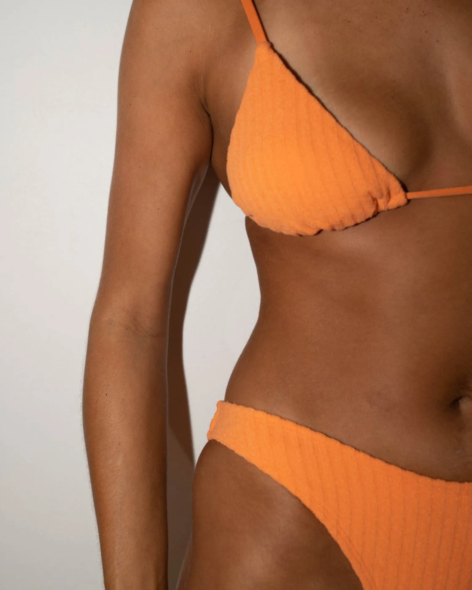Lucky Rib Towelling Midi Bikini Bottom | Rusty Fashion